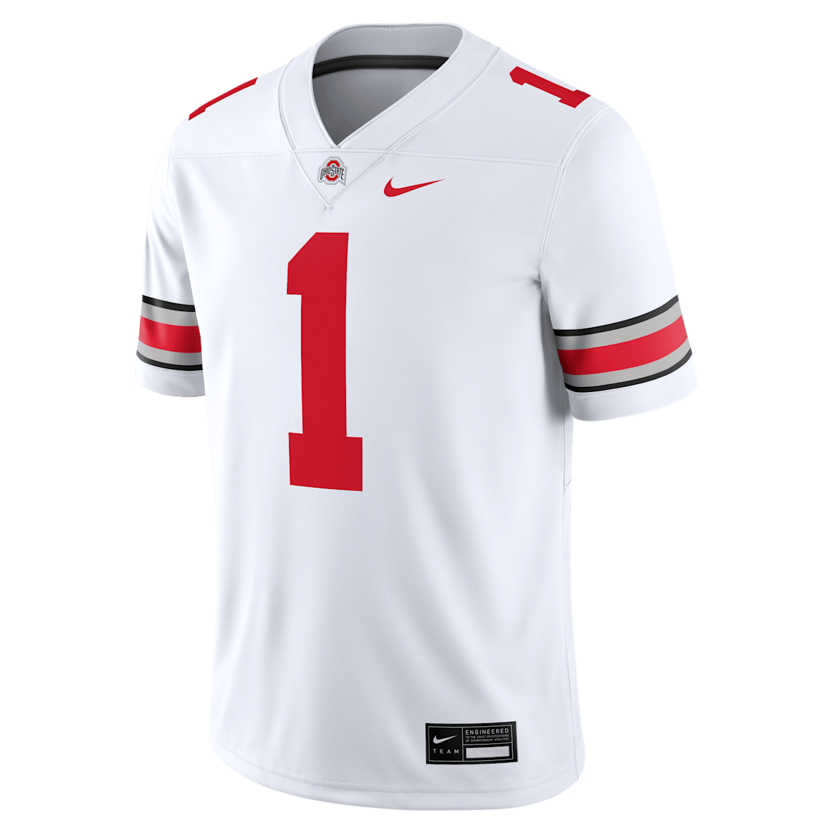 ナイキ 半袖フットボールユニフォームシャツ Ohio State 白 Sサイズ Ohio State Jersey Adult 2XL XXL White Team Issued Practice